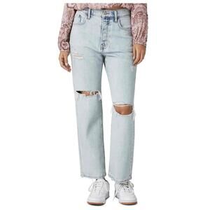 Lucky Brand Blue Distressed Light Wash 5 Pocket Jeans Size 8